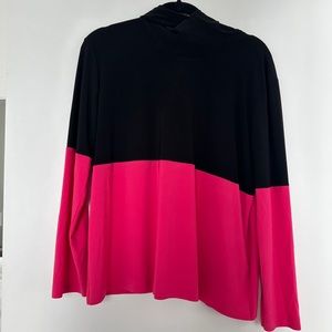 *NWOT* Norma Kamali SPLICED SHORT BF HOODED TOP